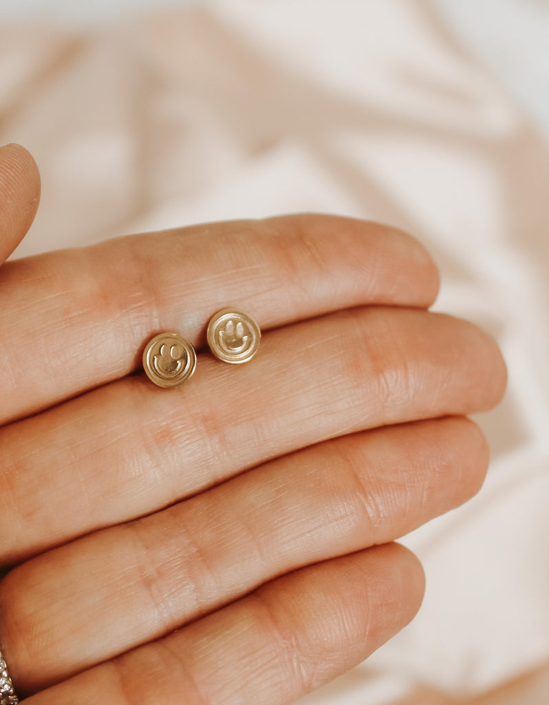 Smiley Face Stud Earrings