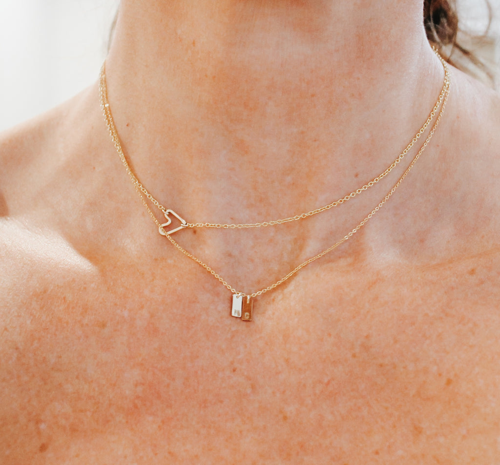 Open Script Heart Choker