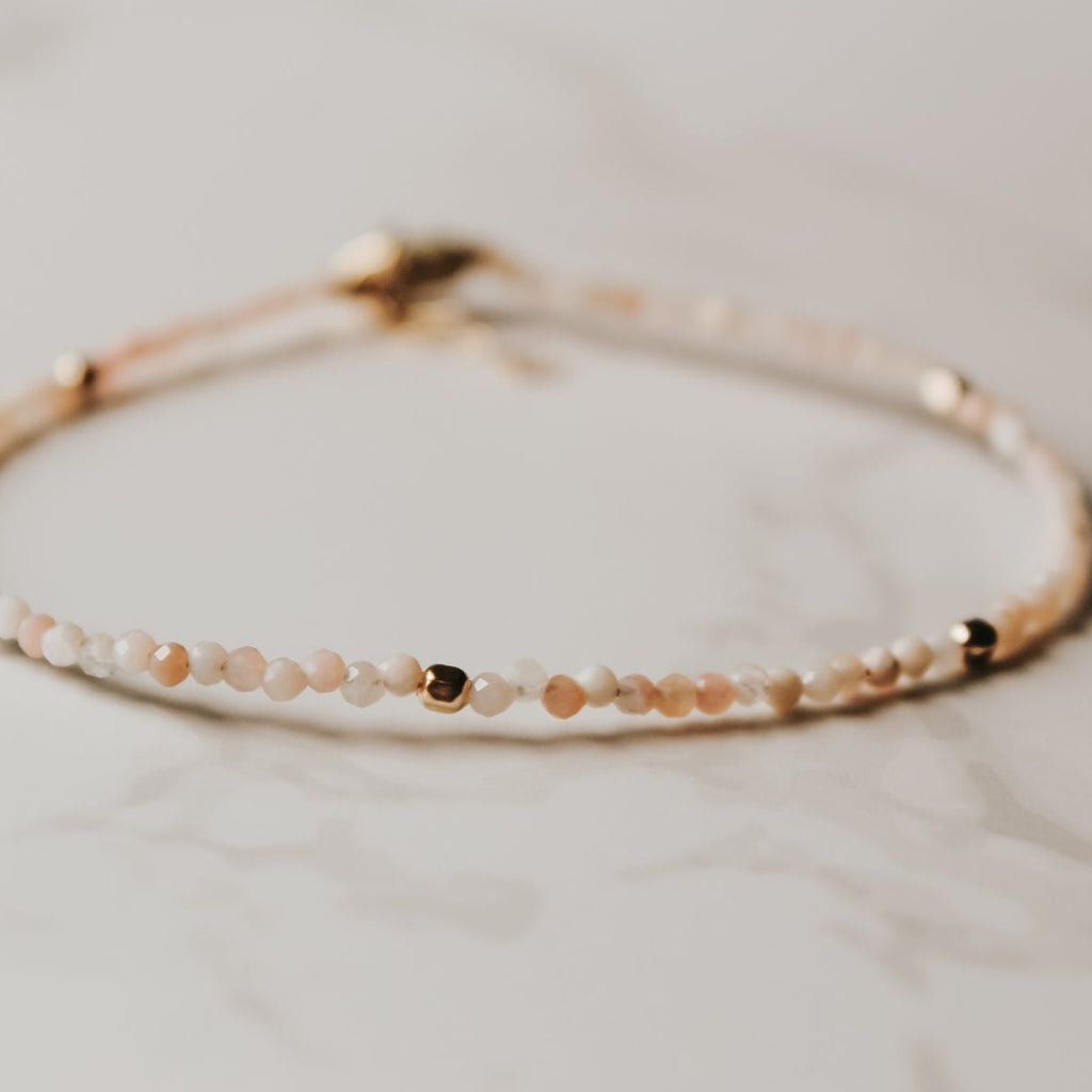 Pink Opal Gemstone Bracelet
