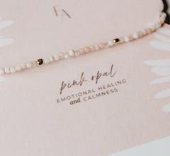 Pink Opal Gemstone Bracelet
