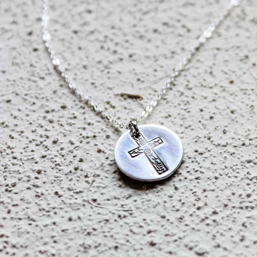 Floral Cross Necklace