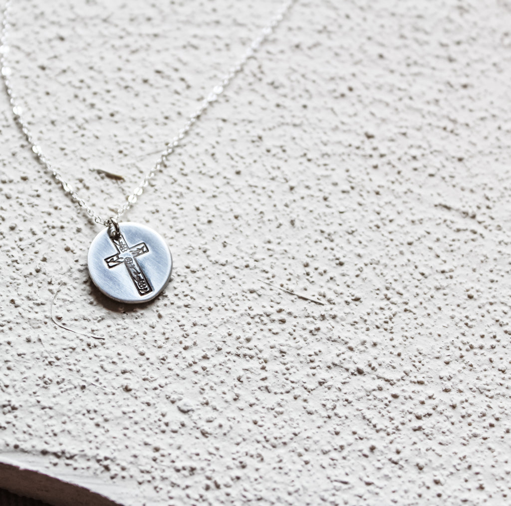 Floral Cross Necklace