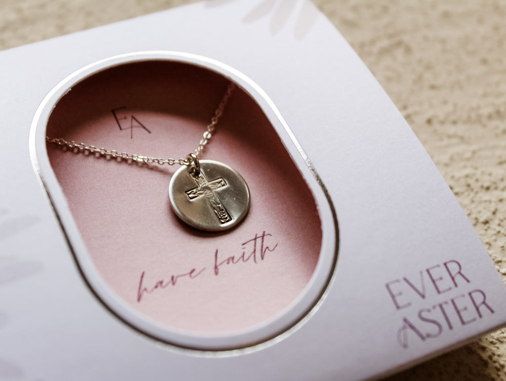 Floral Cross Necklace