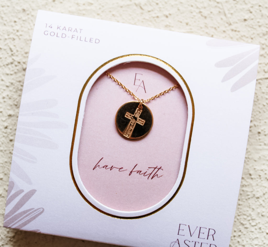 Floral Cross Necklace