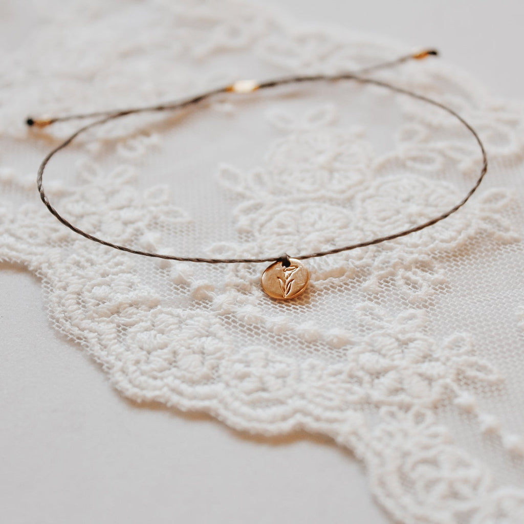 Calla Lily Cord Bracelet
