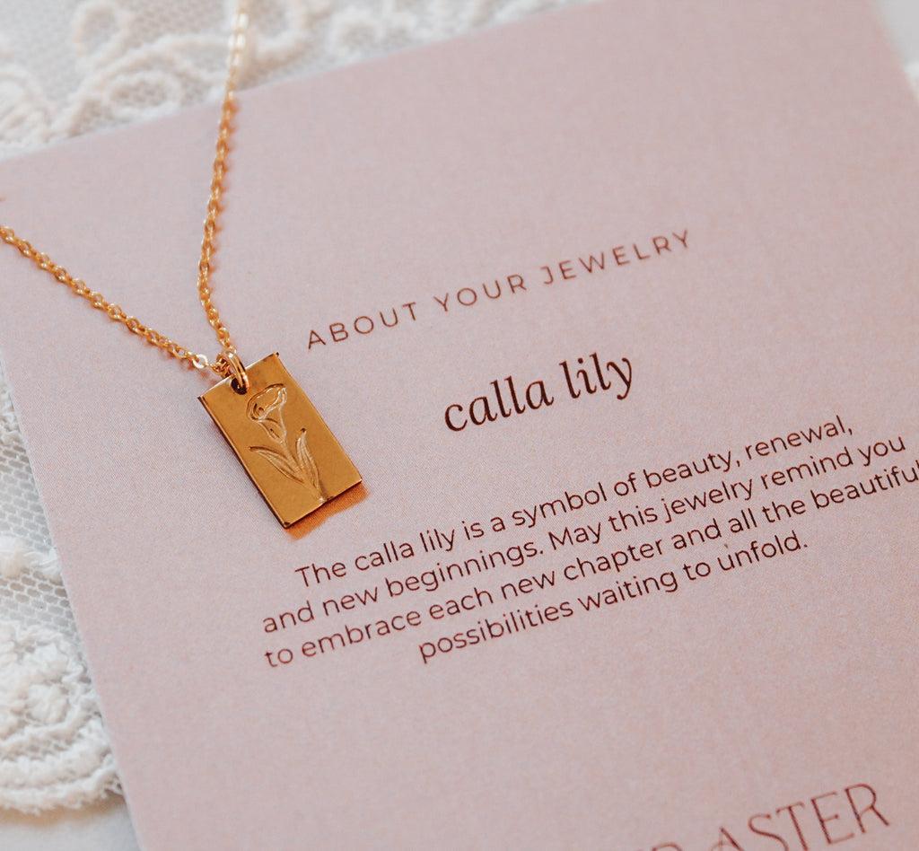 Calla Lily Necklace