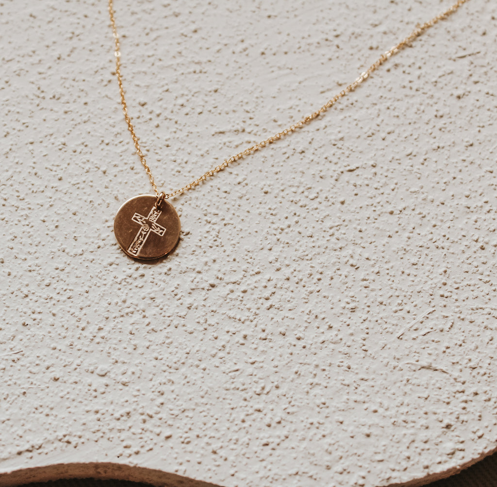 Floral Cross Necklace