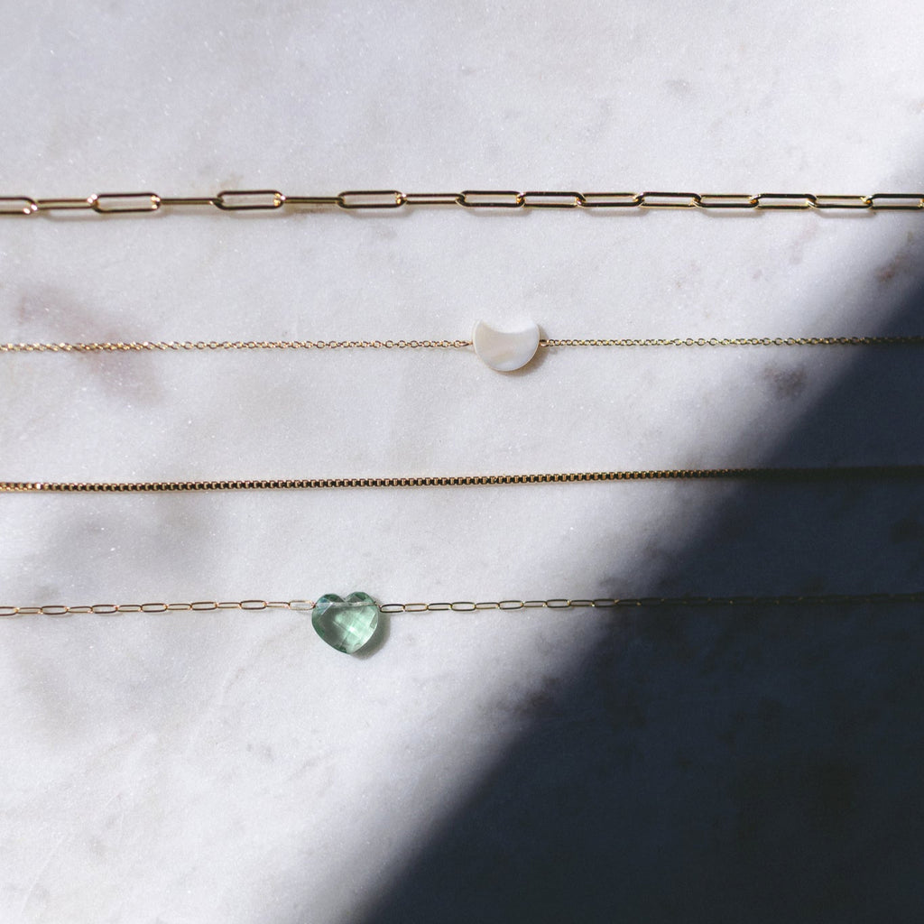 Fluorite Heart Necklace