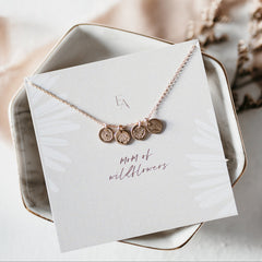 Mom of Wildflowers Necklace Stack