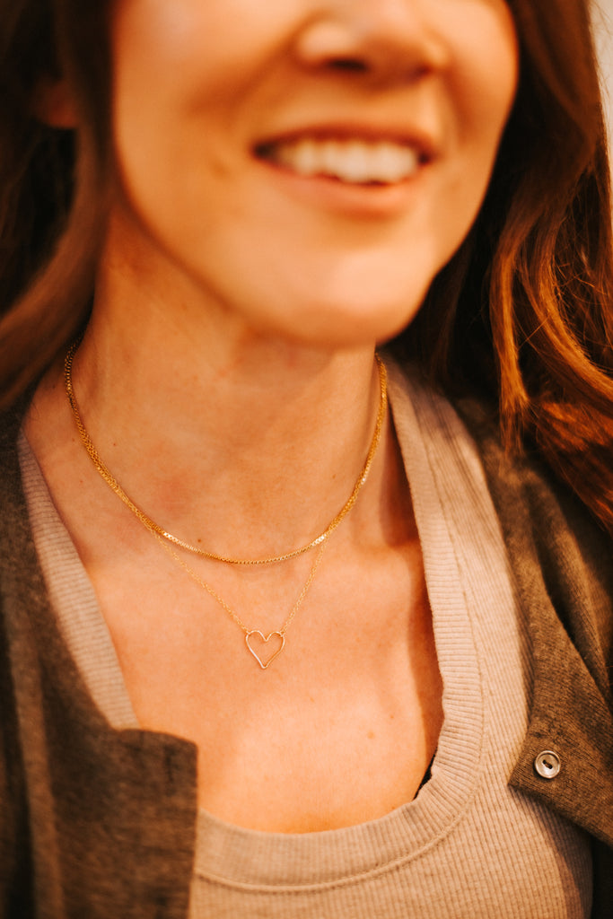 Open Heart Necklace