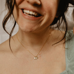 Tiny Birth Flower Necklace Stack