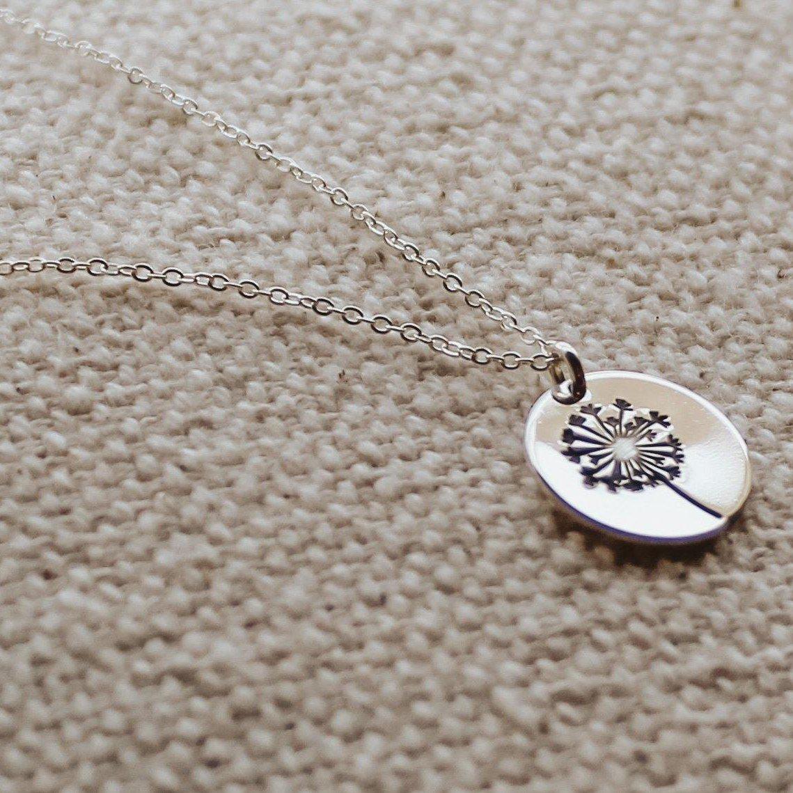 [Hei] (silver925) dandelion pendant necklace ネックレス Amazon.com: Necklace with dandelion pendant Wish - 925
