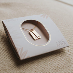 Initial Bar Necklace - Hope on a Rope Jewelry