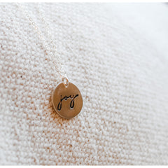 Joy Script Necklace
