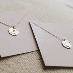 Leaf Initial Necklace - Hope on a Rope Jewelry