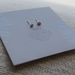 Lotus Earrings - Hope on a Rope Jewelry