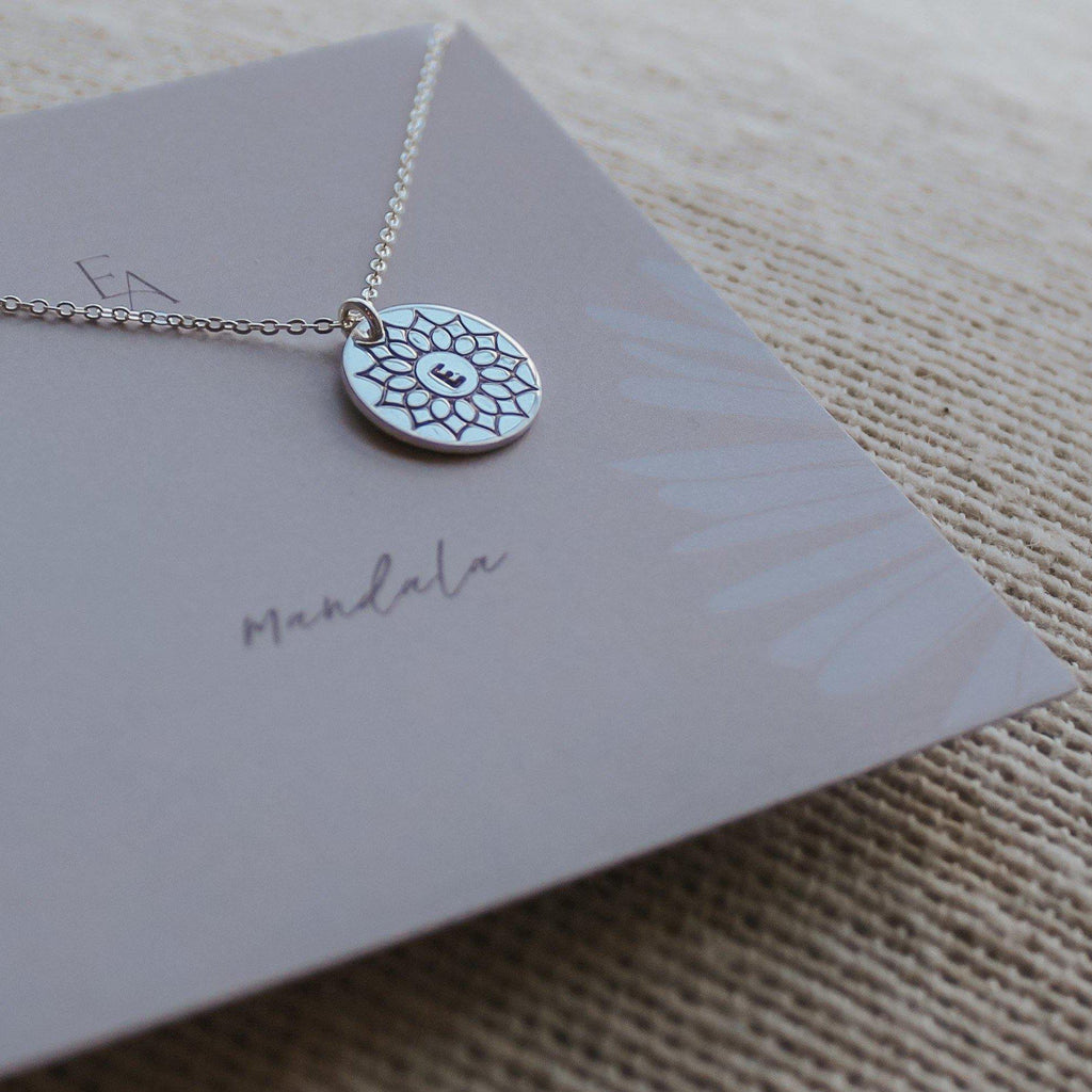 Mandala Initial Necklace - Hope on a Rope Jewelry