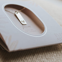 Mom Heart Necklace - Hope on a Rope Jewelry
