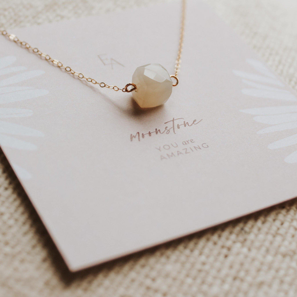 Moonstone Necklace - Hope on a Rope Jewelry