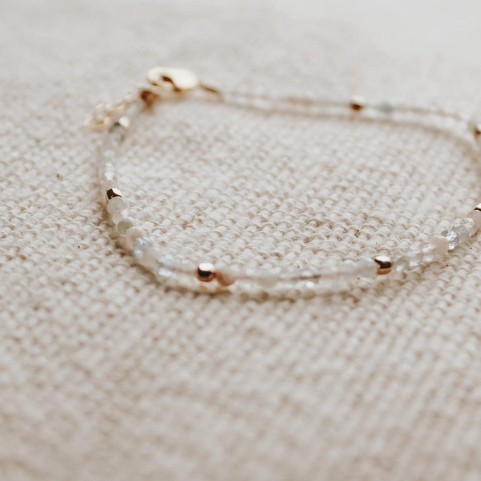 Morganite and Mixed Beryl Bracelet - Hope on a Rope Jewelry