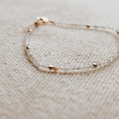 Morganite and Mixed Beryl Bracelet - Hope on a Rope Jewelry