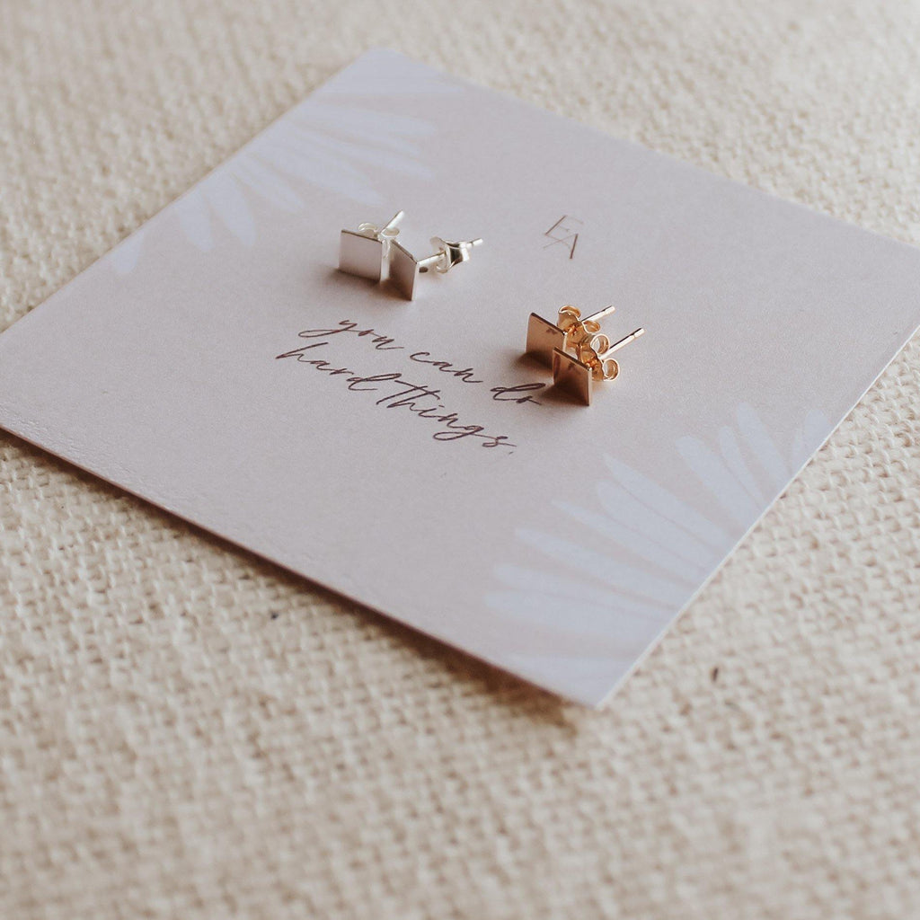 Square Earrings - Hope on a Rope Jewelry