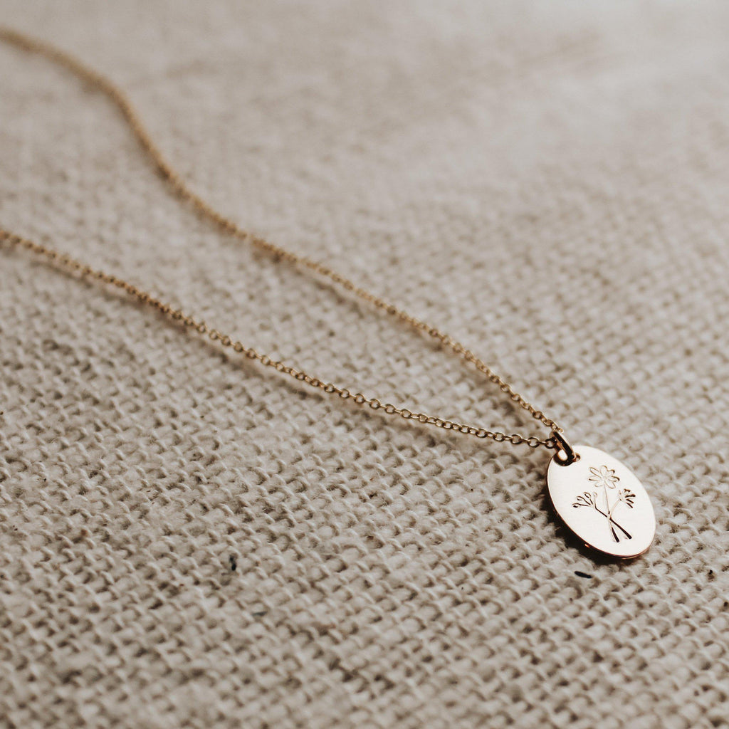 Wildflower Oval Necklace - Hope on a Rope Jewelry