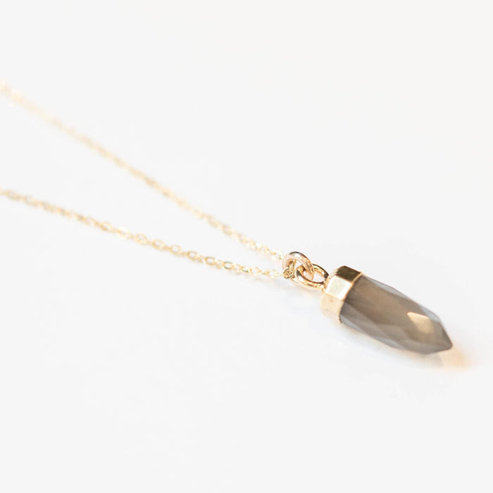 Moonstone Spike Necklace - Hope on a Rope Jewelry