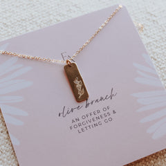 Olive Branch Necklace