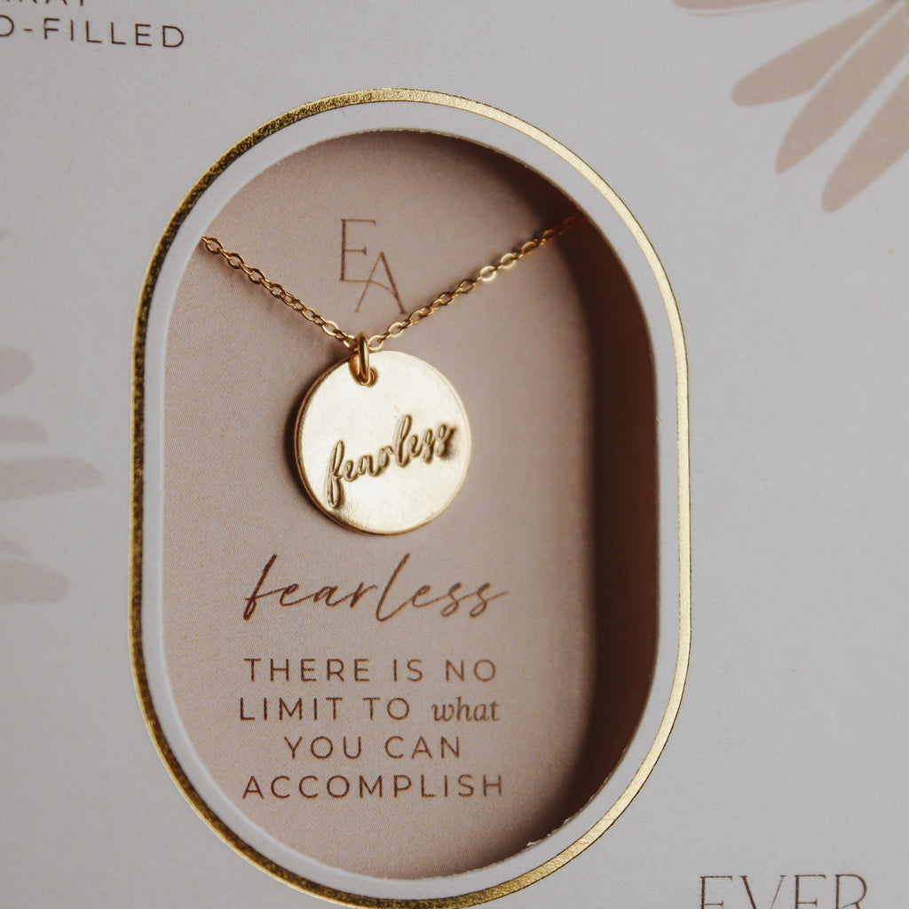 Fearless Script Necklace